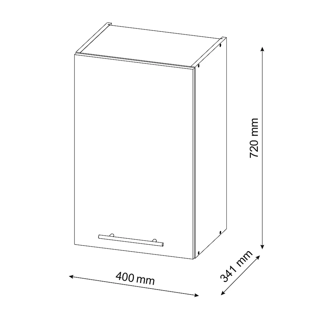 Armoire De Salle De Bains|Vicco Armoire murale de salle de bain Blanc Haute brillance 40x72cm