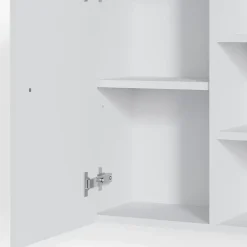 Armoire De Salle De Bains|Vicco Armoire murale de salle de bain Blanc 47.2x59.2cm