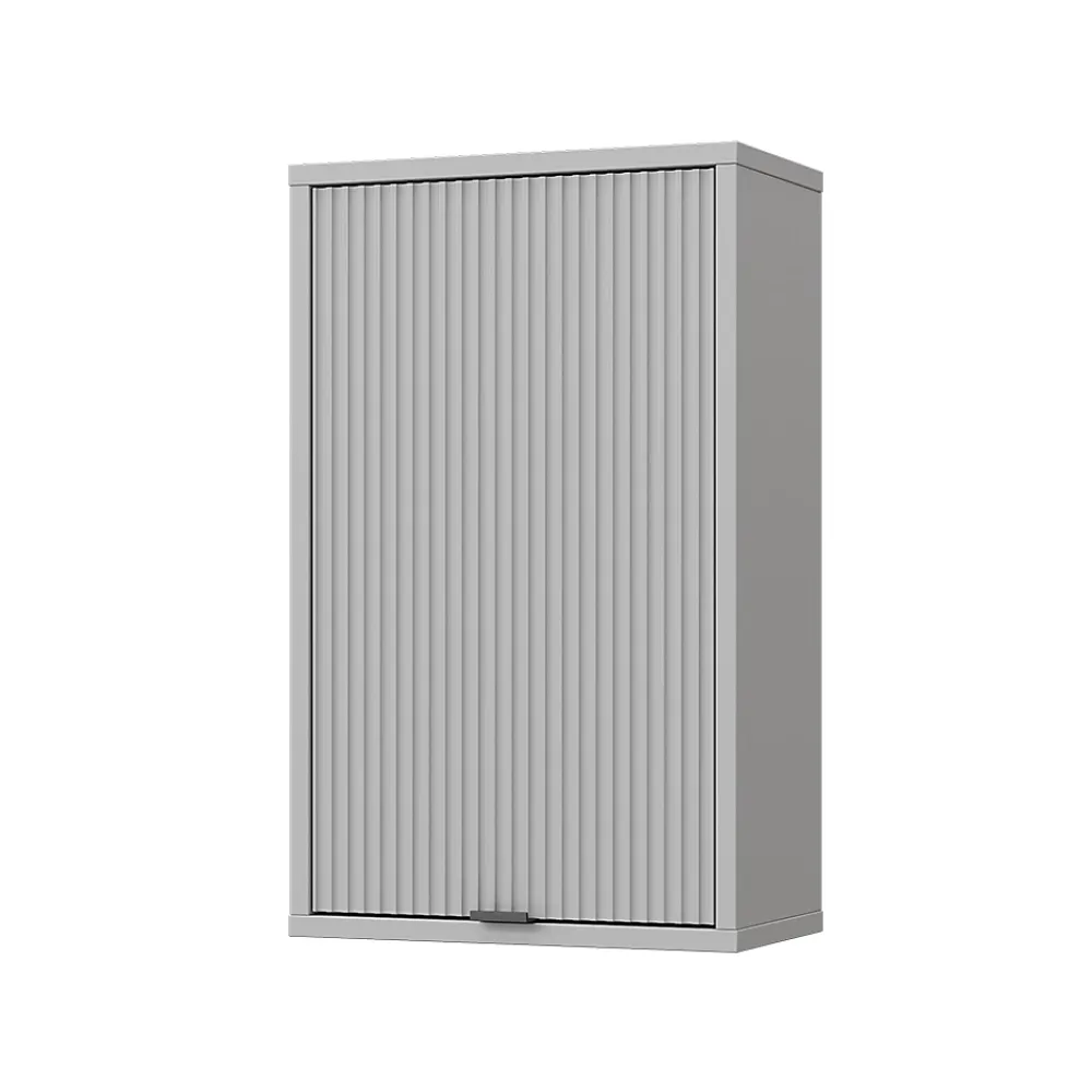 Armoire De Salle De Bains|Vicco Armoire murale Gris 40x65cm avec 2 étagères