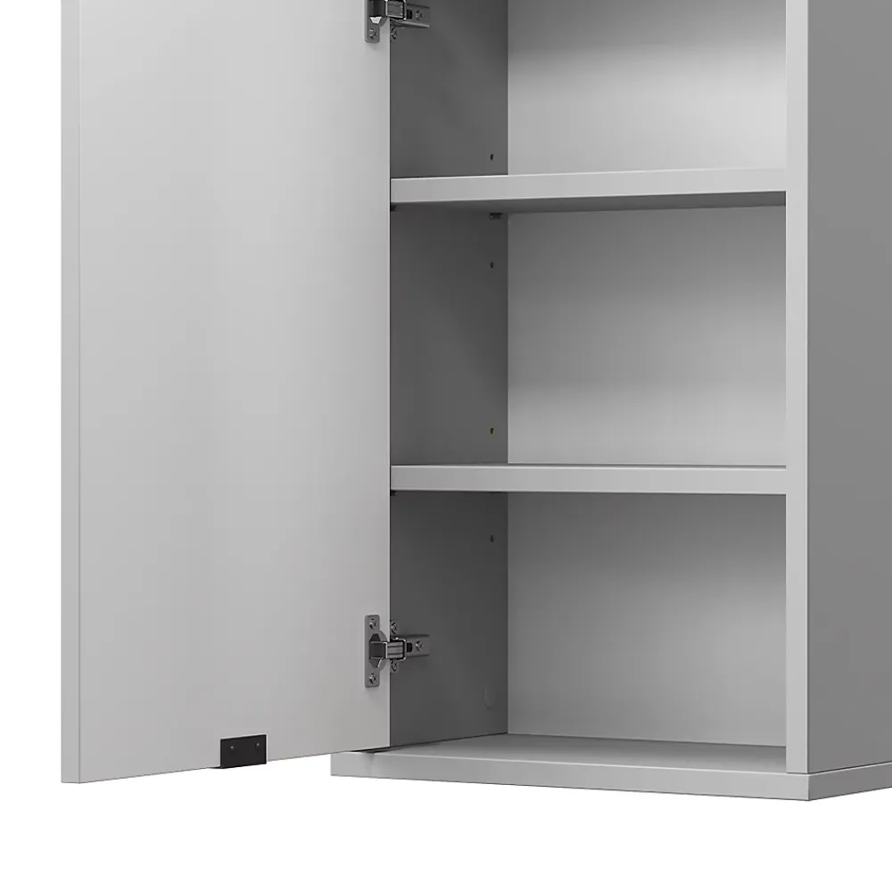Armoire De Salle De Bains|Vicco Armoire murale Gris 40x65cm avec 2 étagères
