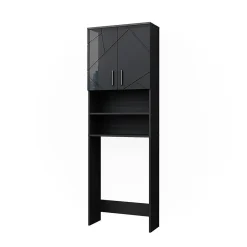 Vicco Armoire pour machine à laver Anthracite Haute brillance 64x190.5cm