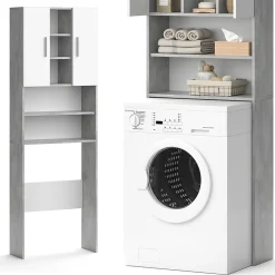Vicco Armoire pour machine à laver Béton 64x190cm