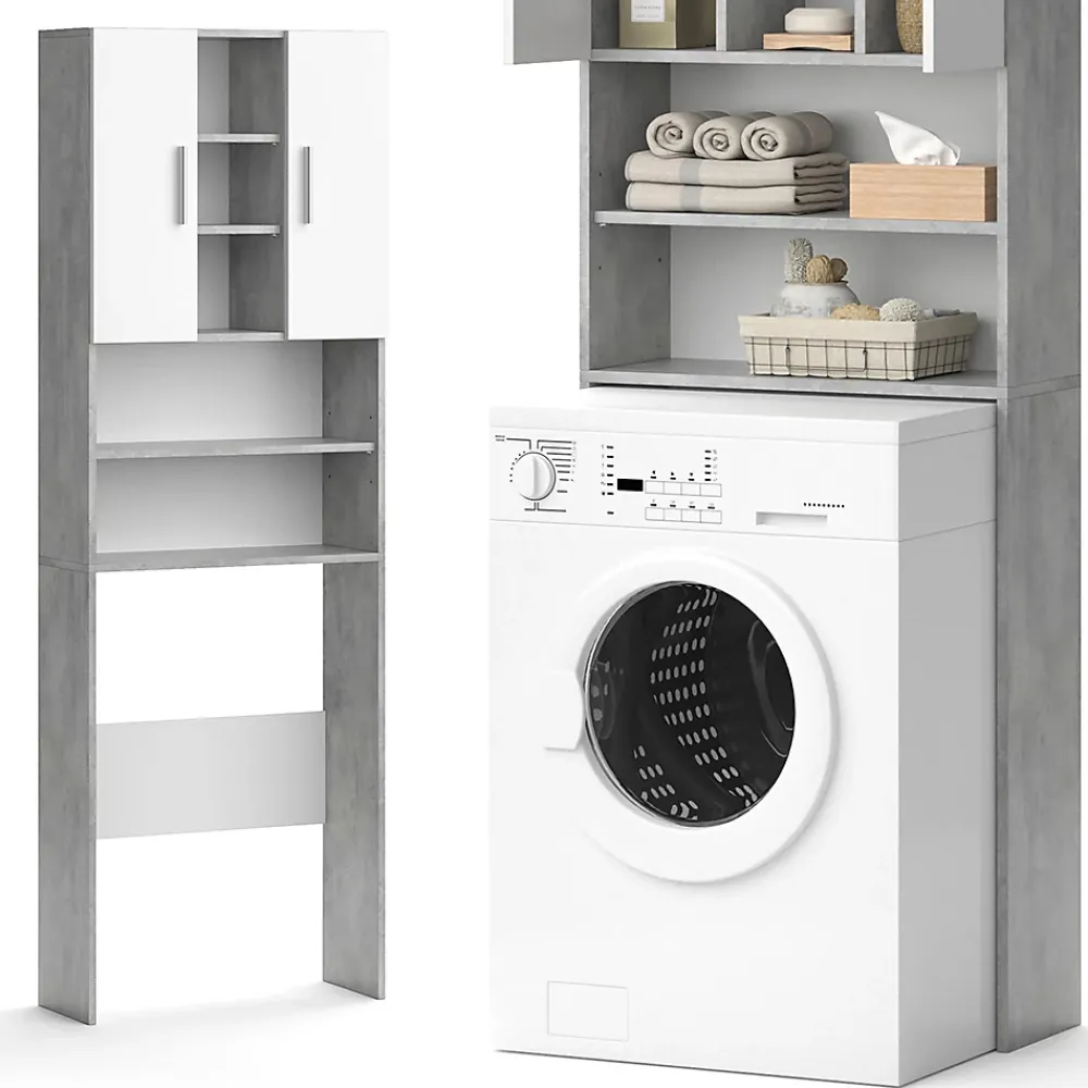Vicco Armoire pour machine à laver Béton 64x190cm