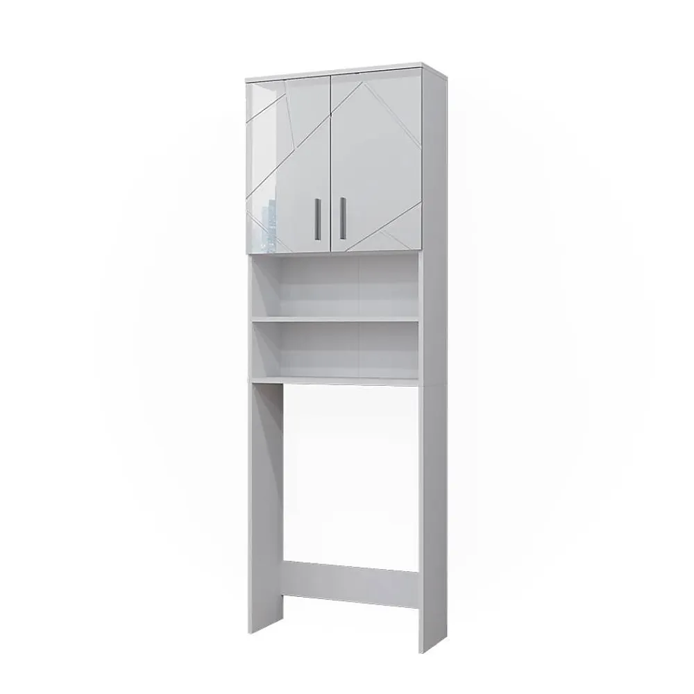 Vicco Armoire pour machine à laver Blanc Haute brillance 64x190.5cm