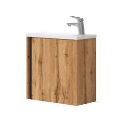 Lave-Mains|Vicco Ensemble de meubles de salle de bain Chêne de force doré 2 parties