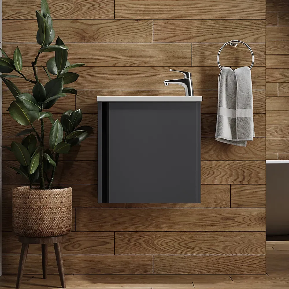 Vicco Ensemble de meubles de salle de bain Anthracite 2 parties