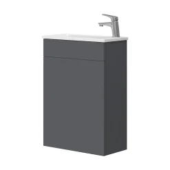 Lave-Mains|Vicco Ensemble de meubles de salle de bain Anthracite 2 parties, avec lavabo