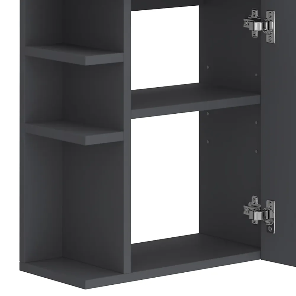 Lave-Mains|Vicco Ensemble de meubles de salle de bain Anthracite 2 parties, avec lavabo