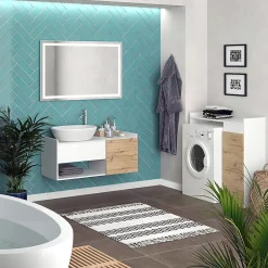 Ensemble Meuble De Salle De Bains|Vicco Ensemble de meubles de salle de bain Blanc 2 parties