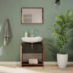 Vicco Ensemble de meubles de salle de bain Chêne rustique 2 pièces