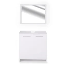 Vicco Ensemble de meubles de salle de bain Blanc 2 parties