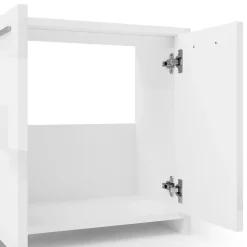 Ensemble Meuble De Salle De Bains|Vicco Ensemble de meubles de salle de bain Blanc Haute brillance 2 parties