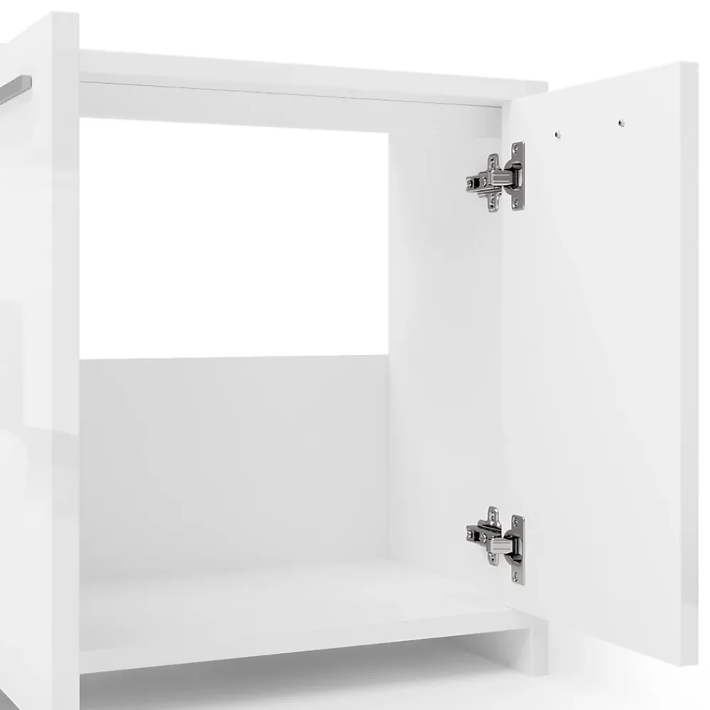 Ensemble Meuble De Salle De Bains|Vicco Ensemble de meubles de salle de bain Blanc Haute brillance 2 parties