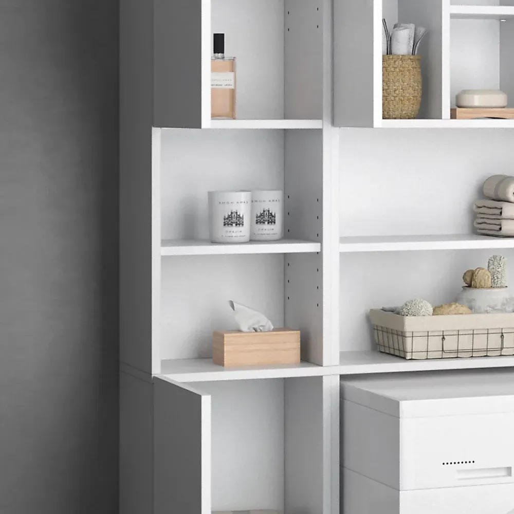 Vicco Meuble de rangement de salle de bain Blanc 32x190cm