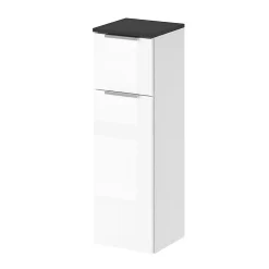Vicco Meuble de rangement de salle de bain Blanc Haute brillance 30x95cm