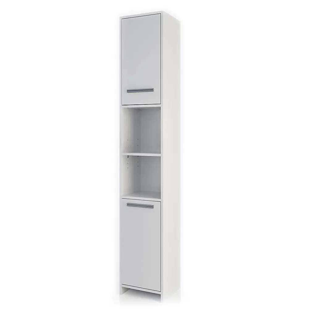 Vicco Meuble de rangement de salle de bain Blanc 30x190cm