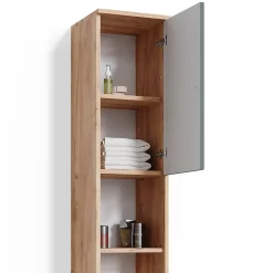 Vicco Meuble de rangement de salle de bain Chêne de force doré 30x190cm