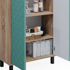 Vicco Meuble de rangement de salle de bain Vert menthe 56.2x83.2cm