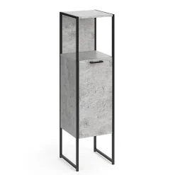 Armoire De Salle De Bains|Vicco Meuble de rangement de salle de bain Béton 33x120.4cm