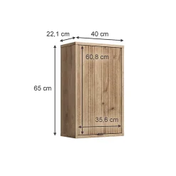 Vicco Meuble de salle de bain Chêne Viking 40x65cm avec une porte