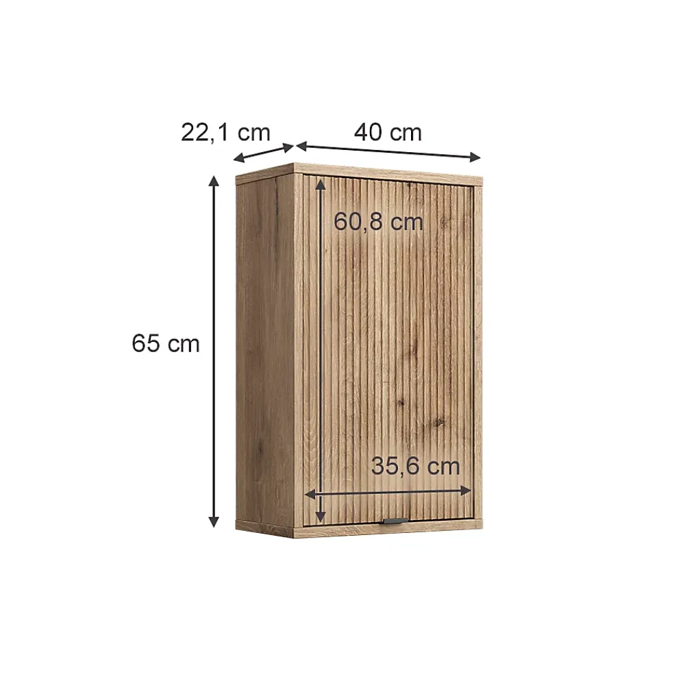 Vicco Meuble de salle de bain Chêne Viking 40x65cm avec une porte