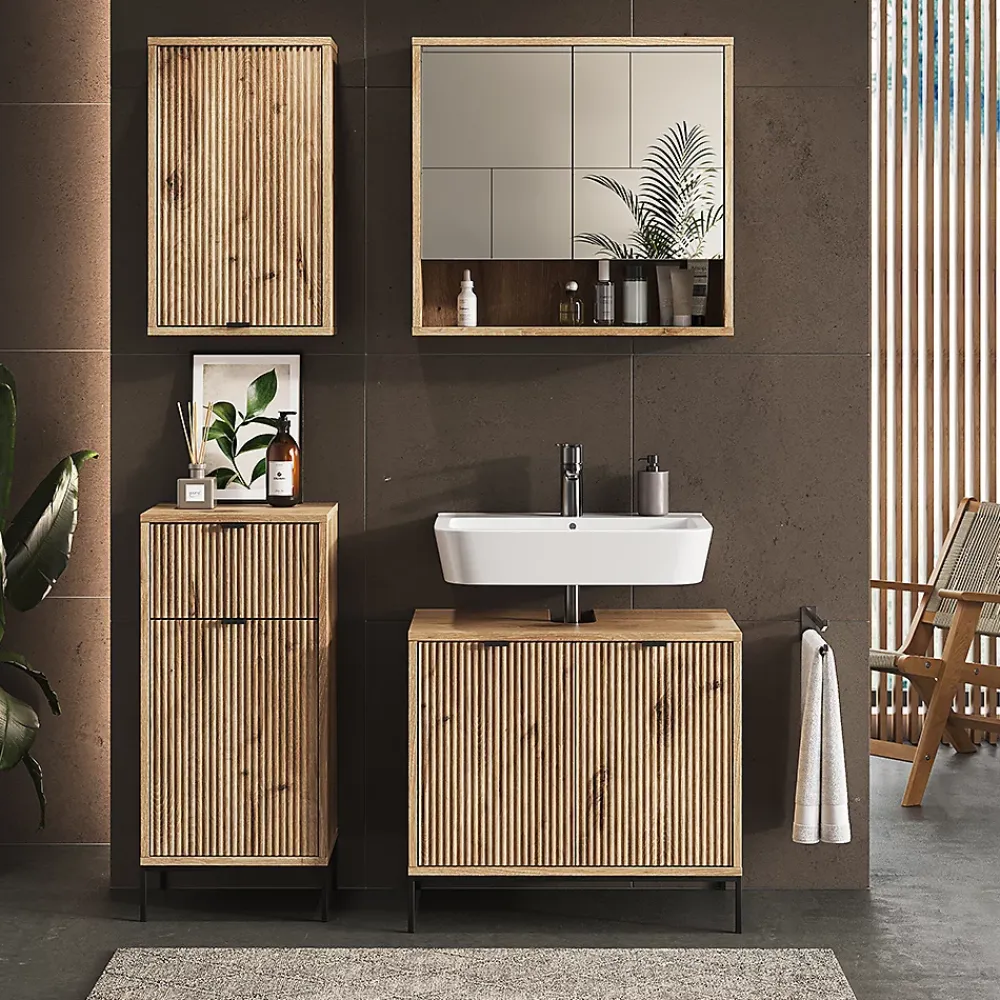 Vicco Meuble de salle de bain Chêne Viking 40x65cm avec une porte