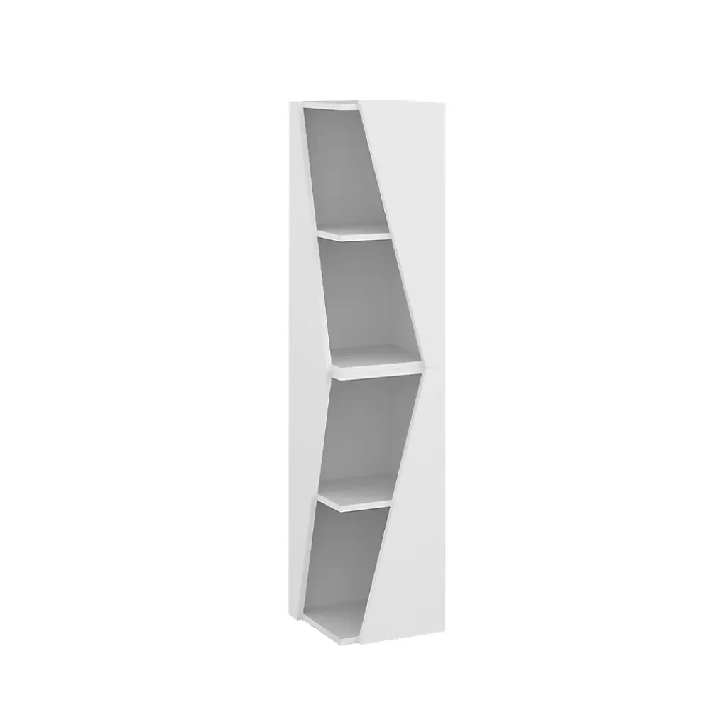 Colonne De Salle De Bains|Vicco Meuble salle de bain Blanc 31.6x70.5cm avec 3 étagères