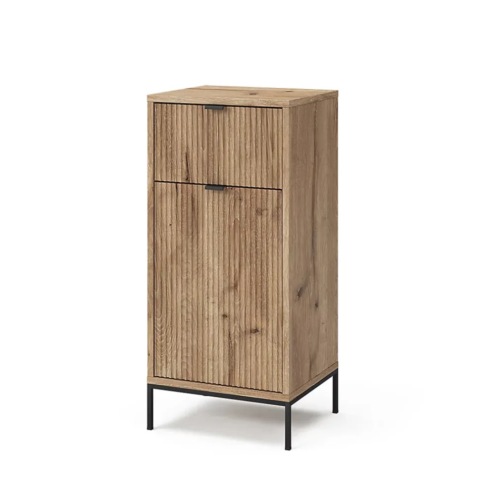 Vicco Meuble salle de bain Chêne Viking 40x87cm avec porte et tiroir