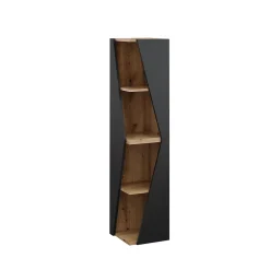 Vicco Meuble salle de bain Anthracite 31.6x70.5cm avec 3 étagères