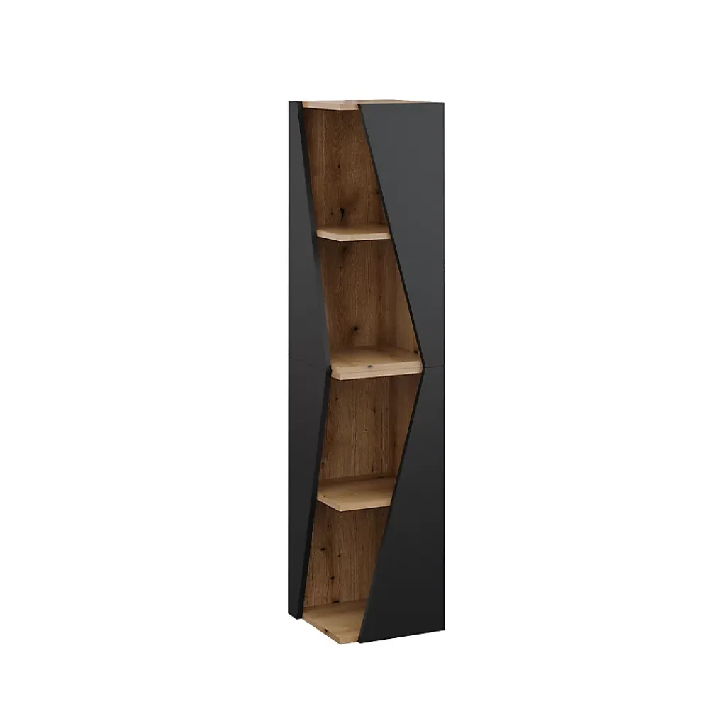 Vicco Meuble salle de bain Anthracite 31.6x70.5cm avec 3 étagères