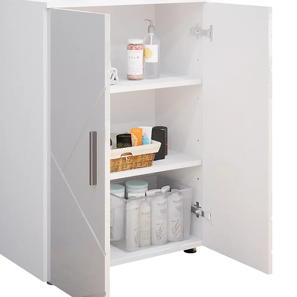 Vicco Meuble salle de bain Blanc Haute brillance 60x81cm