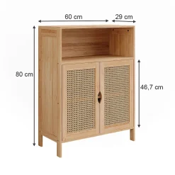 Vicco Meuble salle de bain Bambou 60x80cm