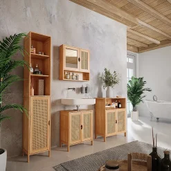 Vicco Meuble salle de bain Bambou 60x80cm