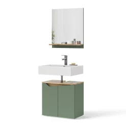 Ensemble Meuble De Salle De Bains|Vicco Meubles bain Vert/Artisan 2 pièces