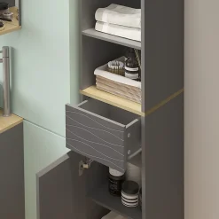 Vicco Meubles de salle de bain Anthracite 30x151.5cm avec tiroir