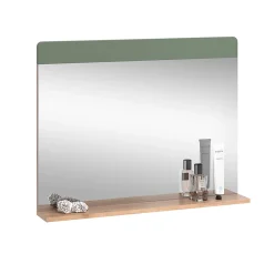Vicco Miroir de salle de bain Force dor Chêne/Vert 80.1x62cm avec abonnement