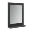 Armoire De Toilette|Vicco Miroir de salle de bain Gris 50x40cm