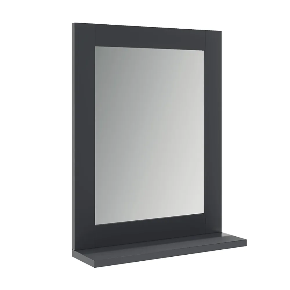 Armoire De Toilette|Vicco Miroir de salle de bain Gris 50x40cm