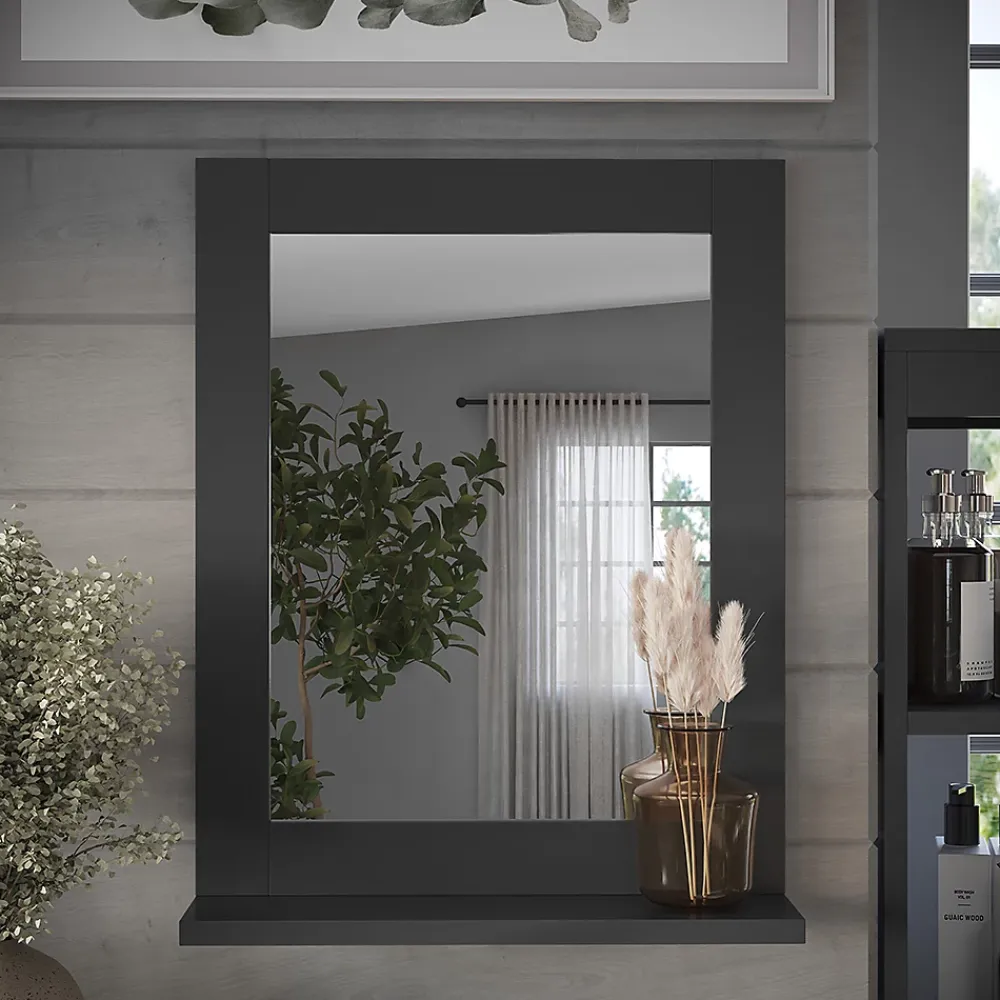 Armoire De Toilette|Vicco Miroir de salle de bain Gris 50x40cm