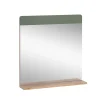 Armoire De Toilette|Vicco Miroir de salle de bain Vert/force de lor Chêne 60x62cm avec tablette
