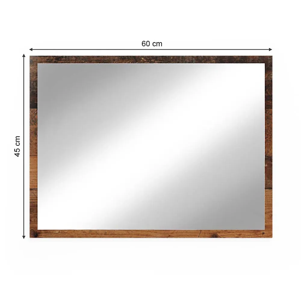 Vicco Miroir mural Chêne rustique 45x60cm
