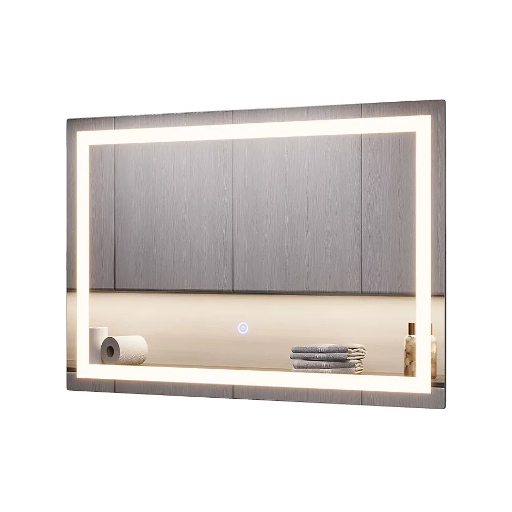 Vicco Miroir mural Verre 40x60cm avec éclairage frontal