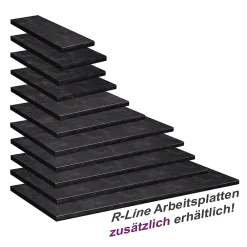 Plan De Travail Buanderie|Vicco Plan de travail cuisine Anthracite 20cm