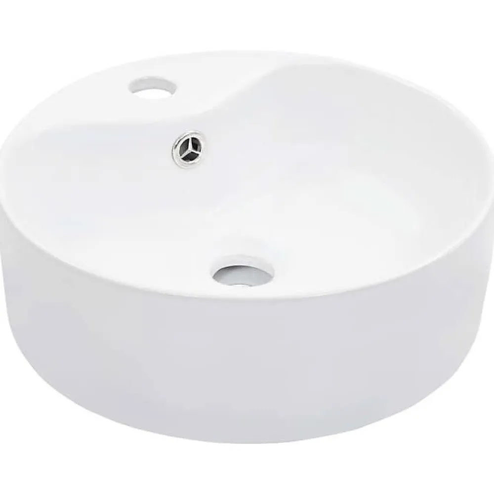 Lavabo|Vidaxl Lavabo avec Trop-Plein Lave-Mains Vasque à Poser Monter Salle de Bain Intérieur Salle d'Eau Cabine de Toilette Maison 14391