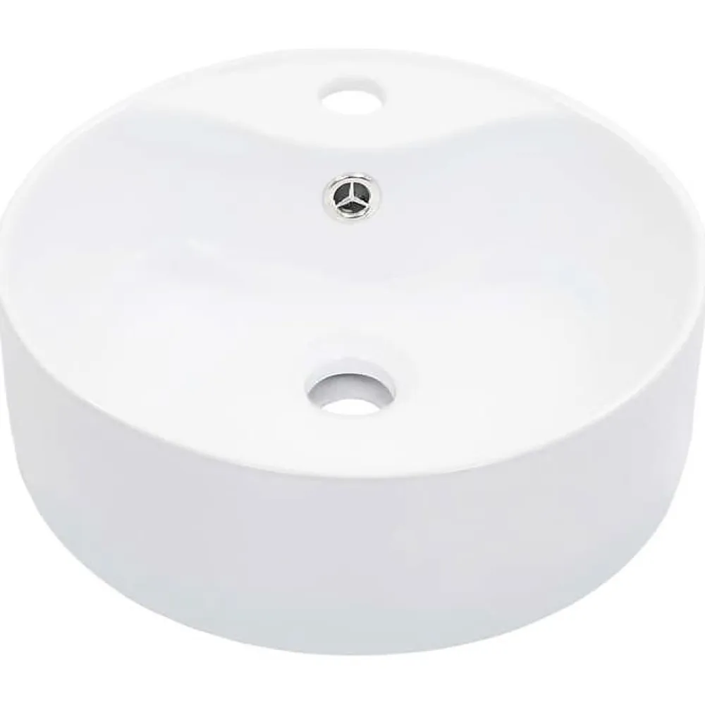 Lavabo|Vidaxl Lavabo avec Trop-Plein Lave-Mains Vasque à Poser Monter Salle de Bain Intérieur Salle d'Eau Cabine de Toilette Maison 14391