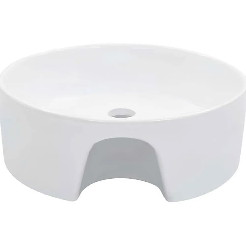 Lavabo|Vidaxl Lavabo avec Trop-Plein Lave-Mains Vasque à Poser Monter Salle de Bain Intérieur Salle d'Eau Cabine de Toilette Maison 14391