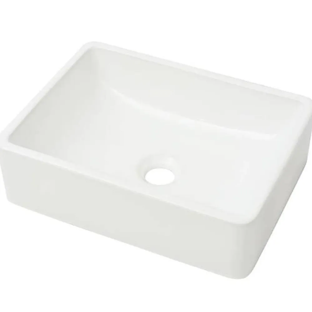 Vidaxl Lavabo Céramique Lave-Mains Vasque Evier pour Salle de Bain Toilette 142339