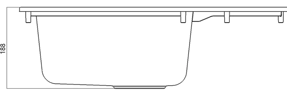 Evier Et Robinet De Buanderie|Nord Inox Évier compact en composite blanc 1 bac à encastrer Karta