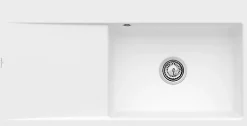 Evier Et Robinet De Buanderie|Villeroy & Boch Évier en céramique 1 cuve à droite à encastrer Subway Style blanc brillant