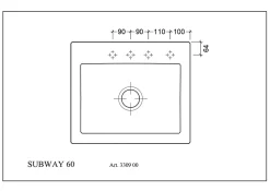 Evier Et Robinet De Buanderie|Villeroy & Boch Évier en céramique 1 cuve à encastrer Subway blanc mat